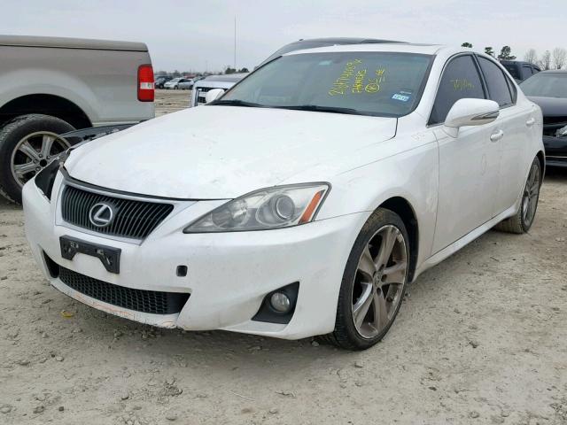 JTHBF5C26C5182052 - 2012 LEXUS IS 250 WHITE photo 2