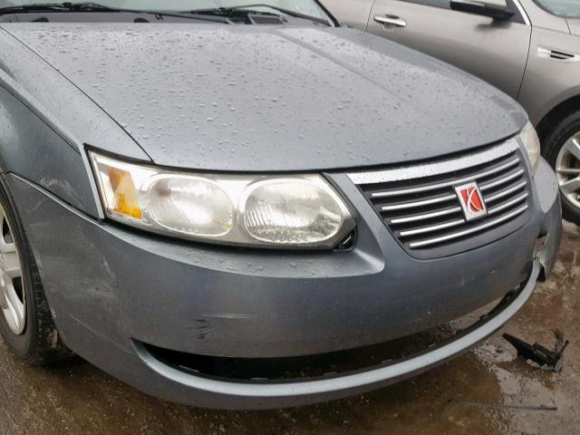 1G8AJ55F36Z107408 - 2006 SATURN ION LEVEL GRAY photo 9