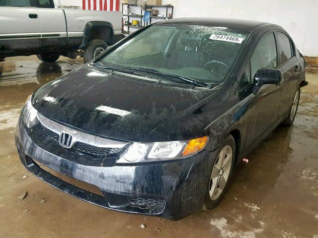 2HGFA1F60AH564240 - 2010 HONDA CIVIC BLACK photo 2