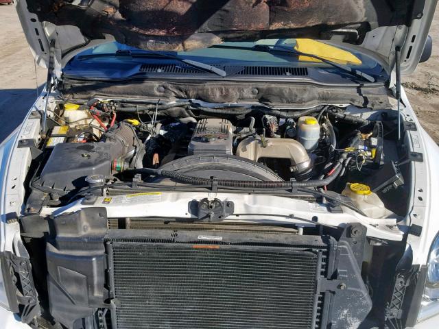 3D7KS28CX7G711309 - 2007 DODGE RAM 2500 S თეთრი ფოტო 7