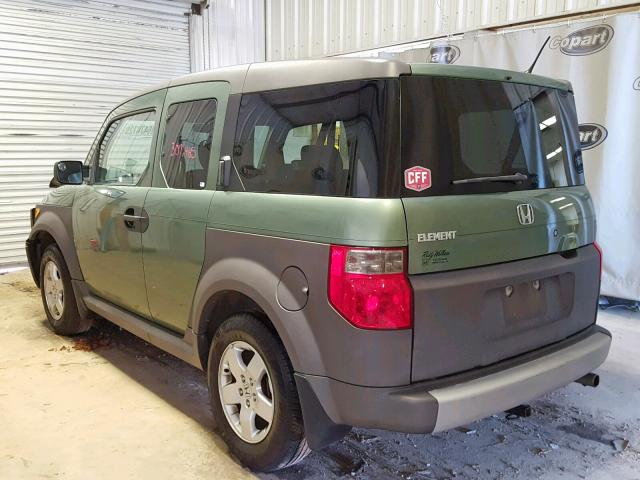 5J6YH18665L007979 - 2005 HONDA ELEMENT EX GREEN photo 3