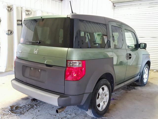 5J6YH18665L007979 - 2005 HONDA ELEMENT EX GREEN photo 4