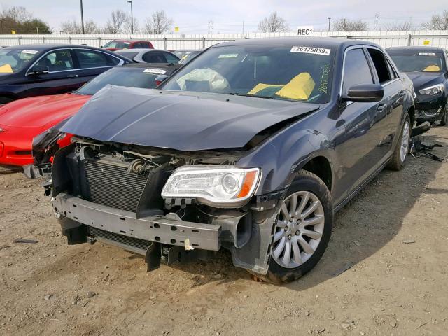 2C3CCAAG8EH380461 - 2014 CHRYSLER 300 GRAY photo 2