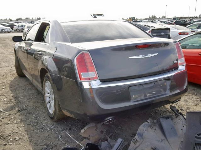 2C3CCAAG8EH380461 - 2014 CHRYSLER 300 GRAY photo 3