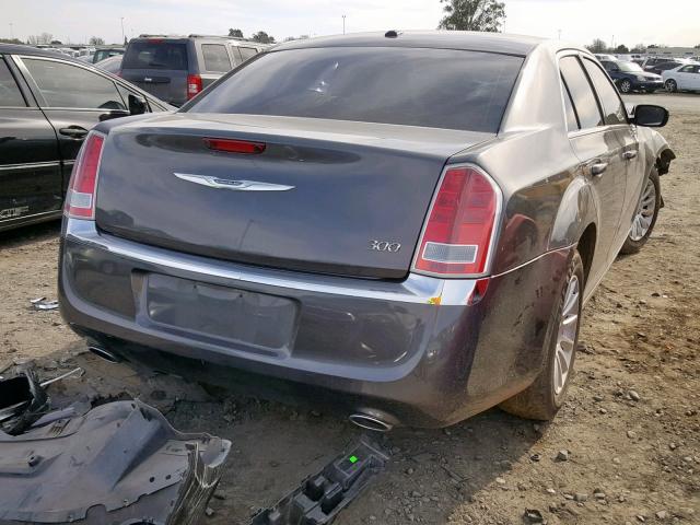 2C3CCAAG8EH380461 - 2014 CHRYSLER 300 GRAY photo 4