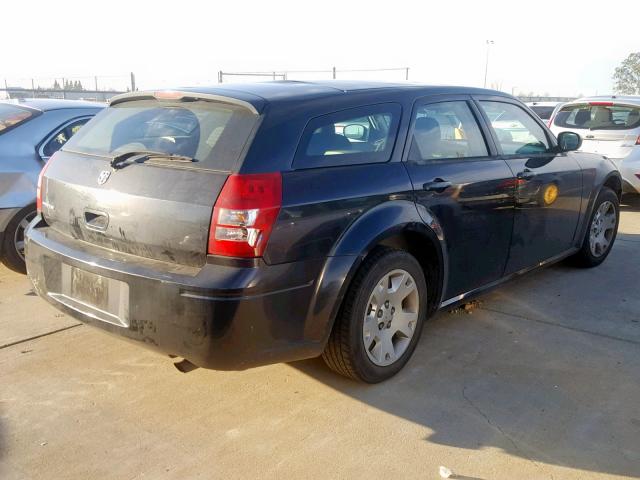 2D4FV47T46H369258 - 2006 DODGE MAGNUM SE BLACK photo 4