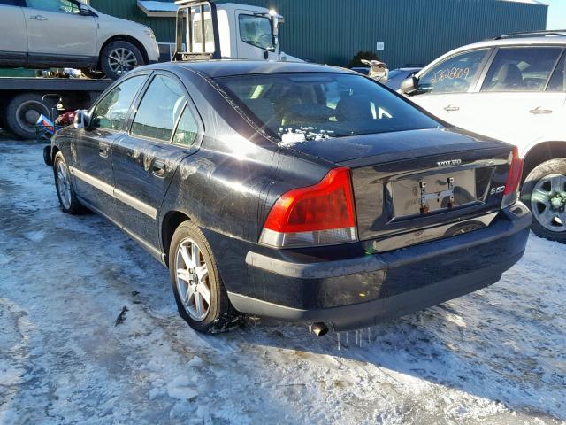 YV1RS61R322162899 - 2002 VOLVO S60 BLUE photo 3