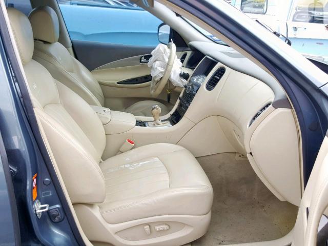 JNKAJ09E28M300237 - 2008 INFINITI EX35 BASE GRAY photo 5