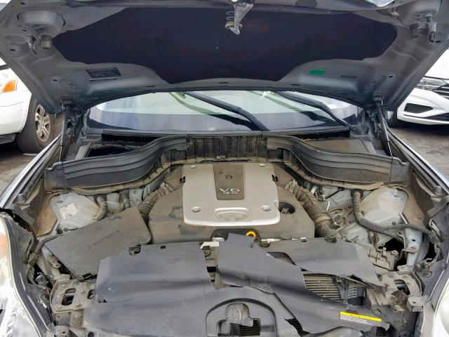 JNKAJ09E28M300237 - 2008 INFINITI EX35 BASE GRAY photo 7