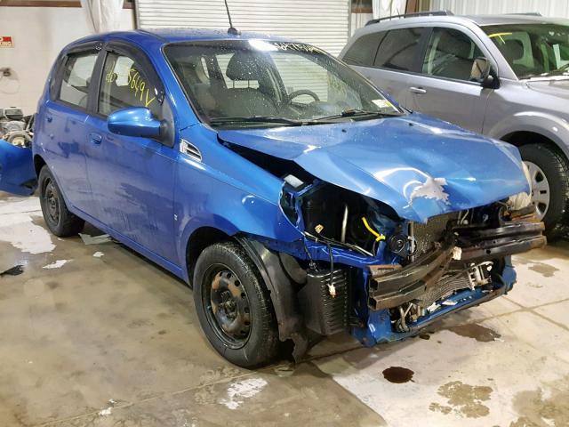 KL1TD66E69B629908 - 2009 CHEVROLET AVEO LS BLUE photo 1