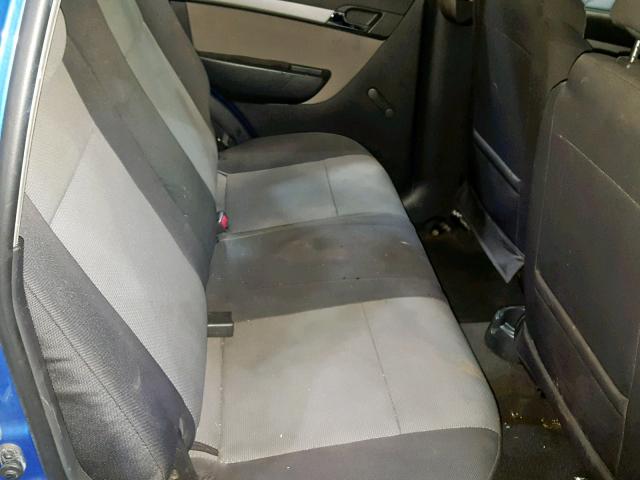 KL1TD66E69B629908 - 2009 CHEVROLET AVEO LS BLUE photo 6