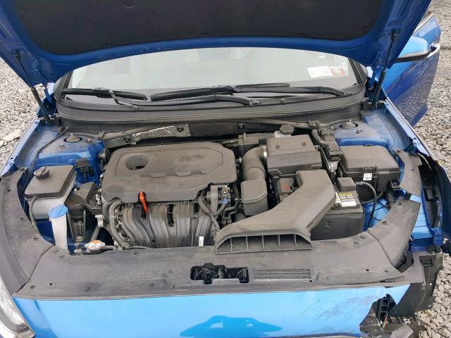 5NPE34AF1JH633215 - 2018 HYUNDAI SONATA SPO BLUE photo 7