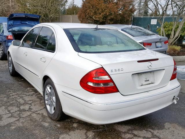 WDBUF56J76A802558 - 2006 MERCEDES-BENZ E 350 WHITE photo 3