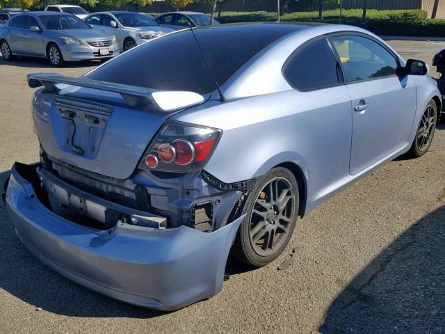 JTKDE167X80240593 - 2008 TOYOTA SCION TC BLUE photo 4