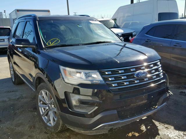 1FM5K8F88GGA79233 - 2016 FORD EXPLORER L BLACK photo 1