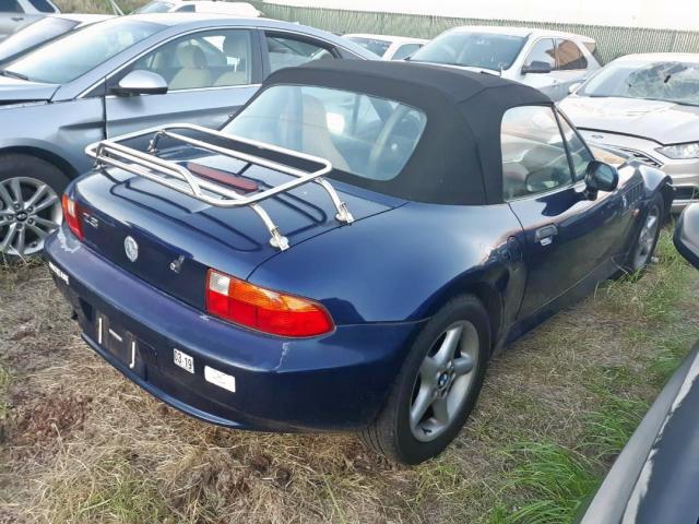 4USCJ3327WLC12844 - 1998 BMW Z3 2.8 BLUE photo 4