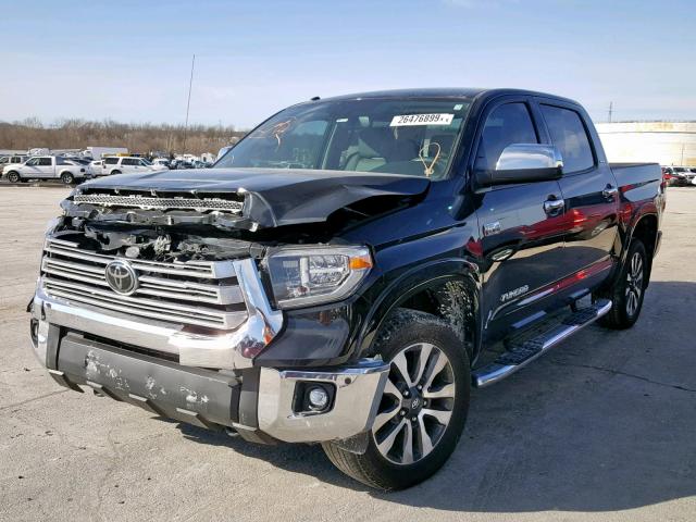 5TFHW5F11JX745542 - 2018 TOYOTA TUNDRA CRE BLACK photo 2