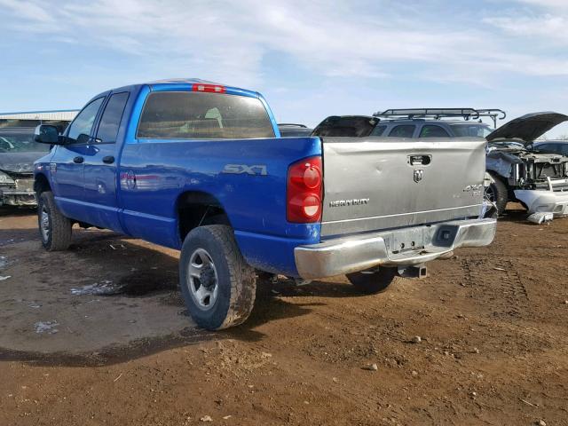 3D7KS28D58G181969 - 2008 DODGE RAM 2500 S Կապույտ լուսանկար 3