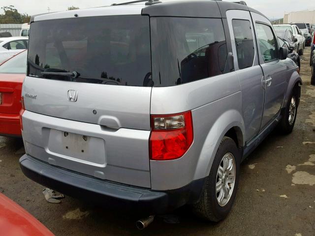 5J6YH28776L014522 - 2006 HONDA ELEMENT EX SILVER photo 4