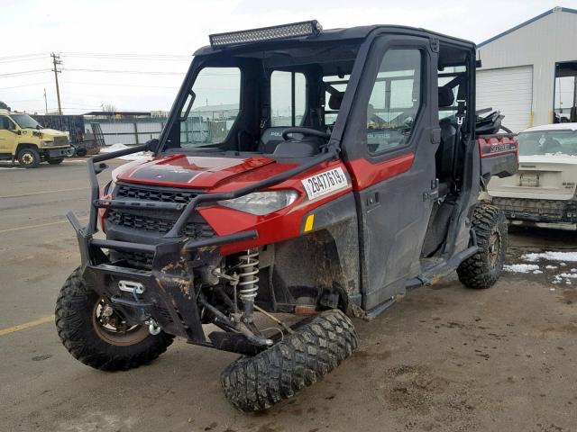 4XARSU993K8545969 - 2019 POLARIS RANGER CRE RED photo 2