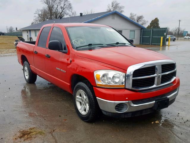 1D7HA18N16J129136 - 2006 DODGE RAM 1500 S RED photo 1