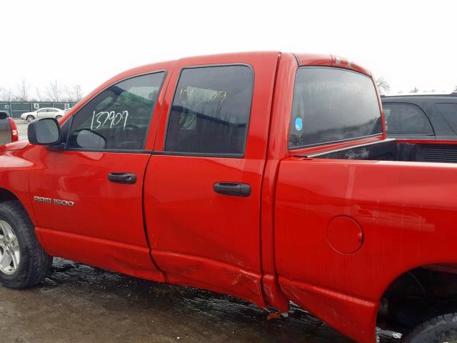 1D7HA18N16J129136 - 2006 DODGE RAM 1500 S RED photo 10