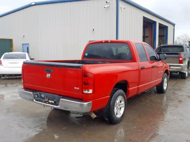 1D7HA18N16J129136 - 2006 DODGE RAM 1500 S RED photo 4