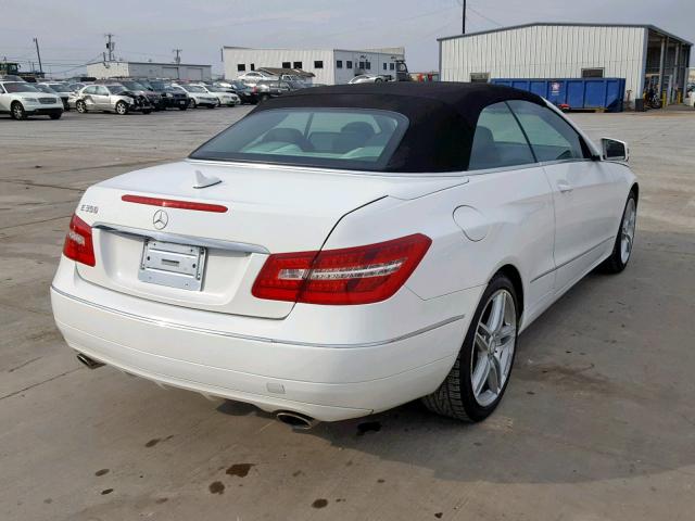 WDDKK5KFXDF215606 - 2013 MERCEDES-BENZ E 350 WHITE photo 4