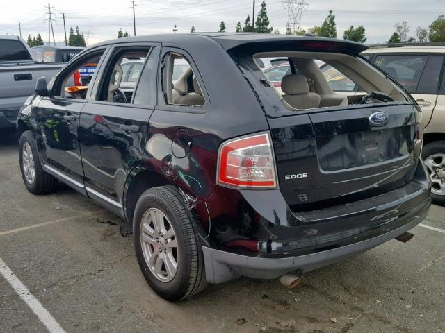 2FMDK36C87BB56659 - 2007 FORD EDGE SE BLACK photo 3