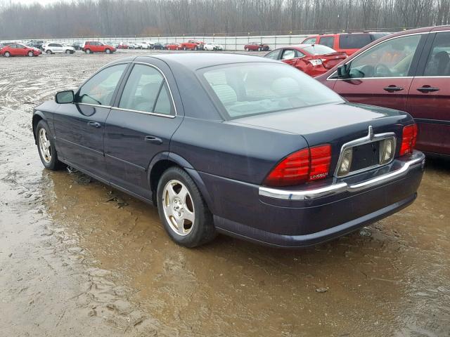 1LNHM87A9YY923042 - 2000 LINCOLN LS BLUE photo 3