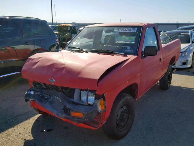 1N6SD11S9PC378519 - 1993 NISSAN TRUCK SHOR RED photo 2