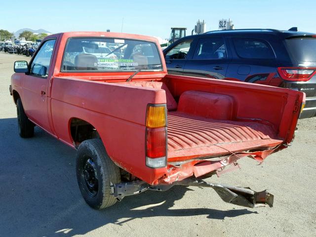 1N6SD11S9PC378519 - 1993 NISSAN TRUCK SHOR RED photo 3