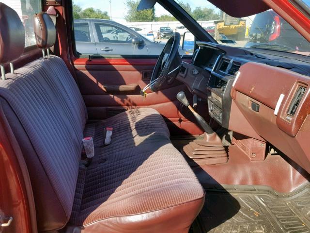 1N6SD11S9PC378519 - 1993 NISSAN TRUCK SHOR RED photo 5