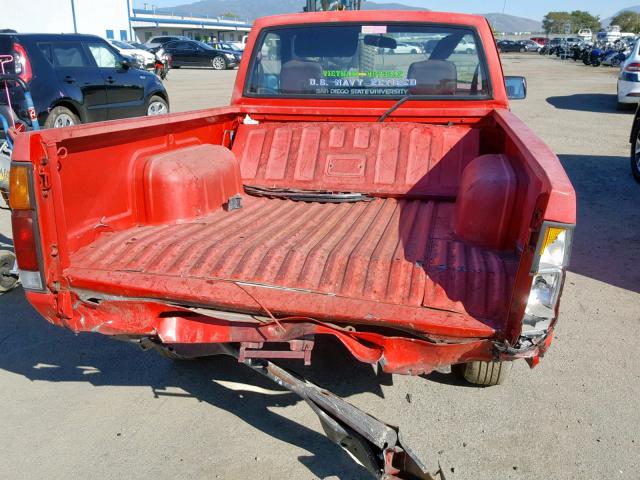 1N6SD11S9PC378519 - 1993 NISSAN TRUCK SHOR RED photo 6