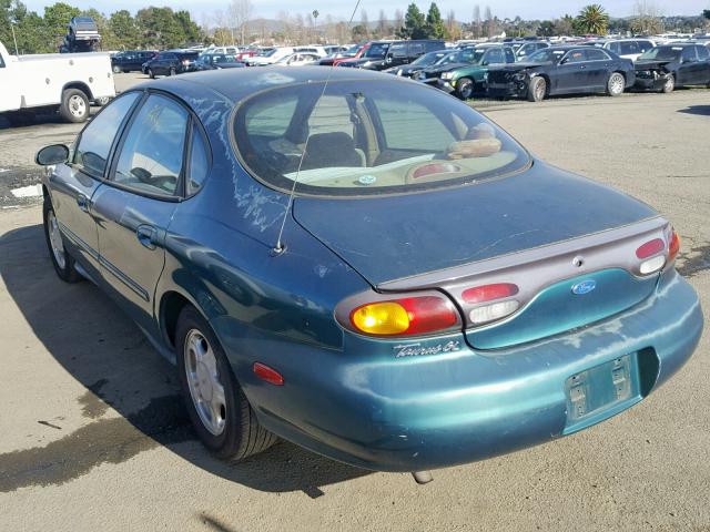 1FALP52U3VG145334 - 1997 FORD TAURUS GL GREEN photo 3