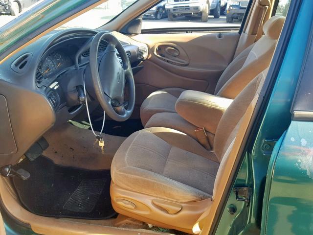 1FALP52U3VG145334 - 1997 FORD TAURUS GL GREEN photo 5