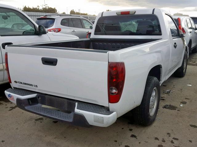 1GCCS24E688208504 - 2008 CHEVROLET COLORADO L WHITE photo 4