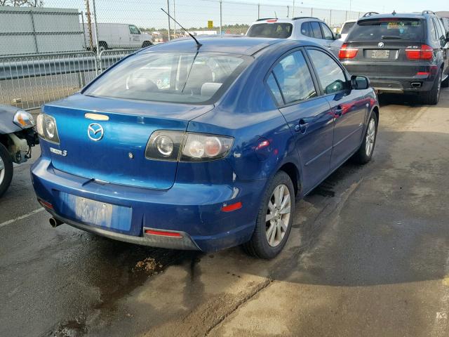 JM1BK324671718399 - 2007 MAZDA 3 S BLUE photo 4