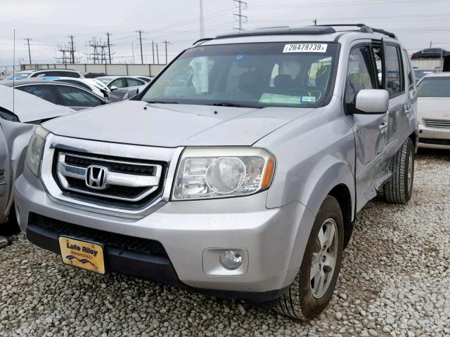 5FNYF3H71BB055615 - 2011 HONDA PILOT EXLN SILVER photo 2