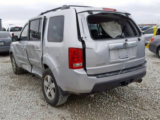 5FNYF3H71BB055615 - 2011 HONDA PILOT EXLN SILVER photo 3