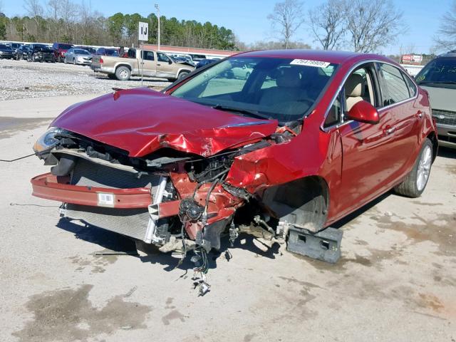 1G4PP5SK3D4251501 - 2013 BUICK VERANO RED photo 2