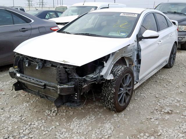 5NPE34AF9FH082796 - 2015 HYUNDAI SONATA SPO WHITE photo 2