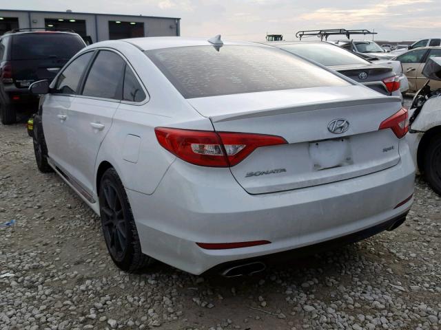 5NPE34AF9FH082796 - 2015 HYUNDAI SONATA SPO WHITE photo 3