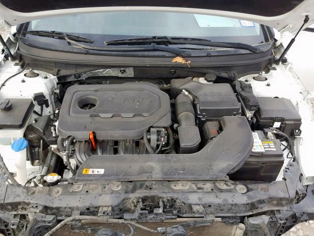 5NPE34AF9FH082796 - 2015 HYUNDAI SONATA SPO WHITE photo 7