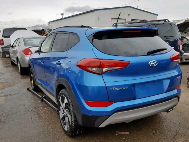 KM8J3CA23HU549821 - 2017 HYUNDAI TUCSON LIM BLUE photo 3