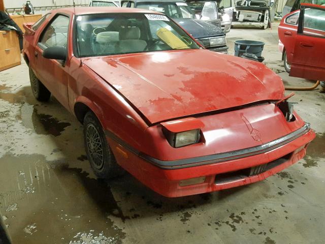 1C3BG2430LG484823 - 1990 CHRYSLER DAYTONA RED photo 1