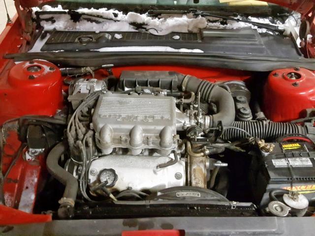 1C3BG2430LG484823 - 1990 CHRYSLER DAYTONA RED photo 7