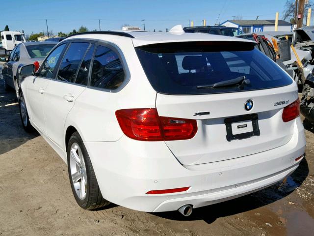 WBA3K5C53FK301464 - 2015 BMW 328 D WHITE photo 3