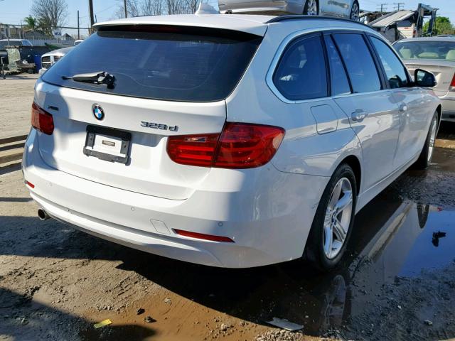 WBA3K5C53FK301464 - 2015 BMW 328 D WHITE photo 4