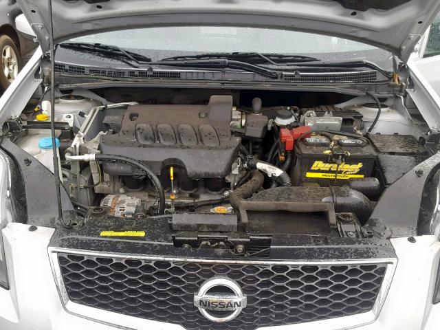 3N1AB6AP0CL624078 - 2012 NISSAN SENTRA 2.0 SILVER photo 7